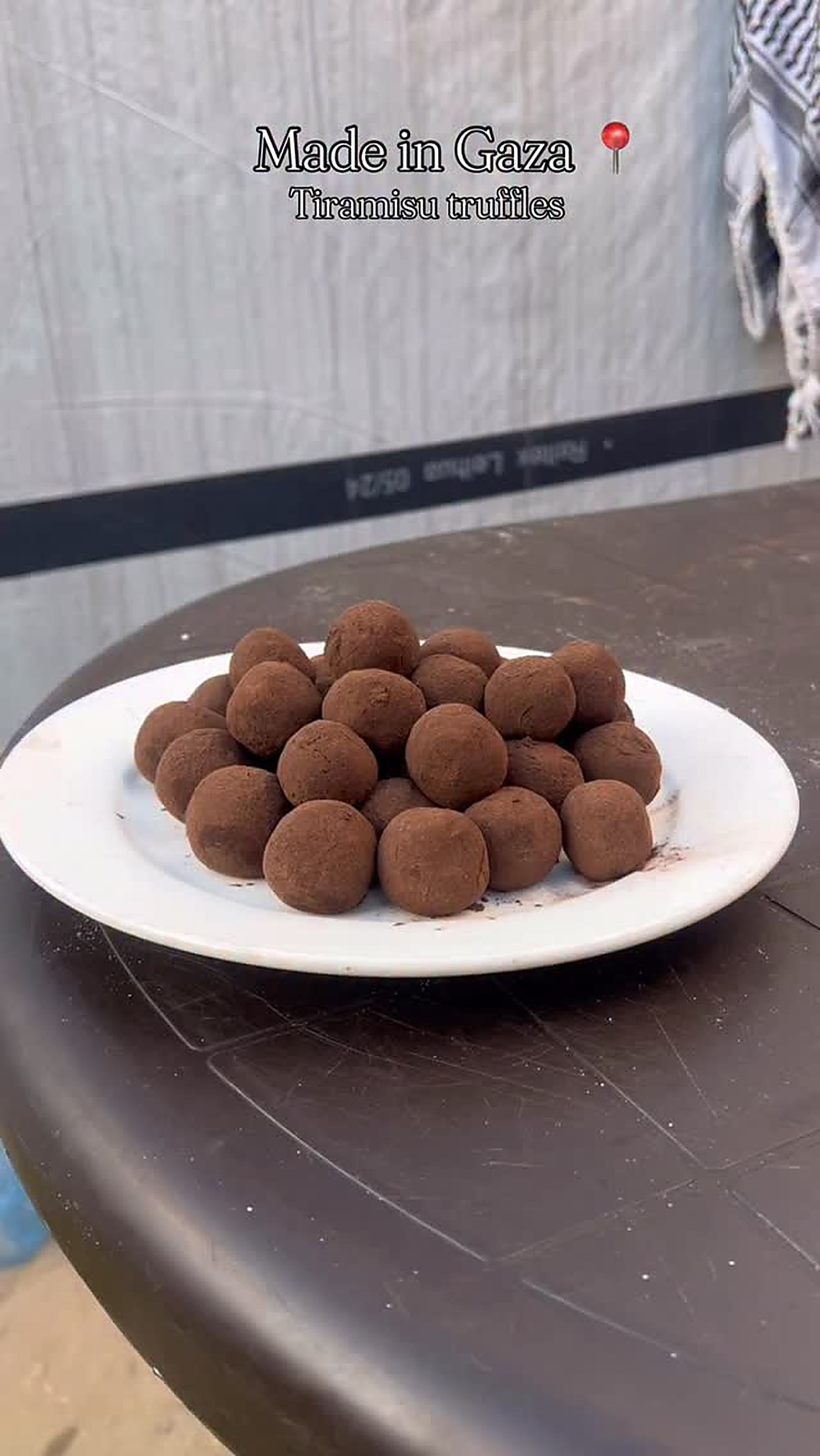Tiramisu Balls — Bite-sized tiramisu — mascarpone, coffee and crushed biscuits rolled in cocoa.